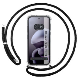 Funda Colgante Transparente para Motorola Moto g67 / g77...