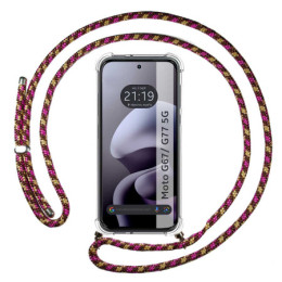 Funda Colgante Transparente para Motorola Moto g67 / g77...