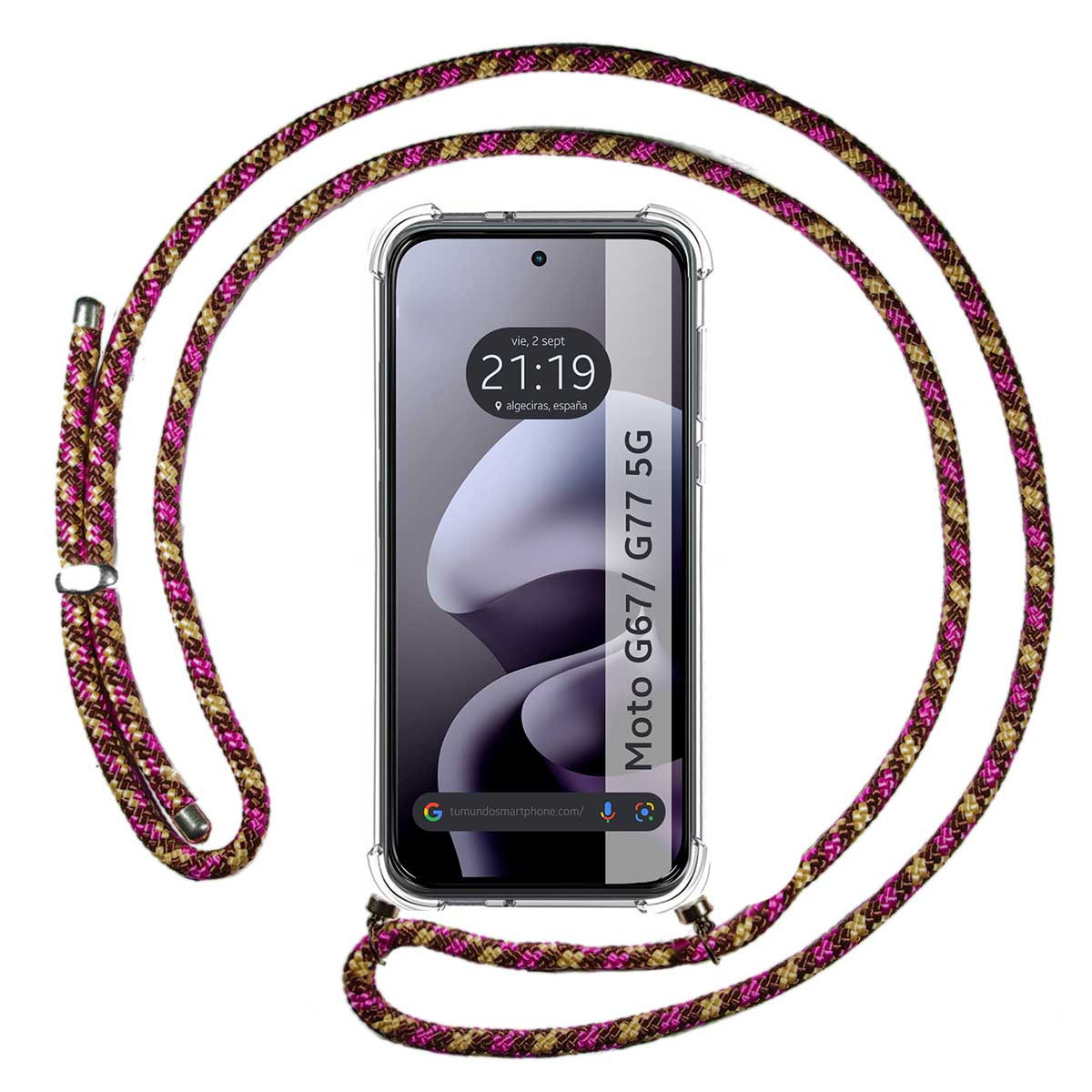 Funda Colgante Transparente para Motorola Moto...