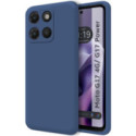 Funda Silicona Líquida Ultra Suave para Motorola Moto g17 / g17 Power 4G color Azul
