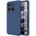 Funda Silicona Líquida Ultra Suave para Motorola Moto g67 / g77 5G color Azul