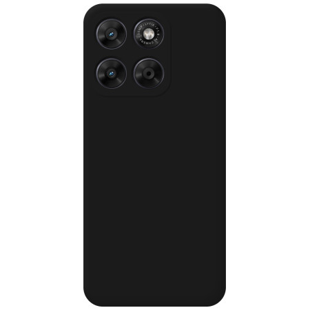 Funda Silicona Líquida Ultra Suave para Motorola Moto g67 / g77 5G color Negra