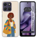 Funda Silicona para Motorola Moto g17 / g17 Power 4G diseño Mujer 05 Dibujos