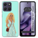 Funda Silicona para Motorola Moto g17 / g17 Power 4G diseño Mujer 07 Dibujos
