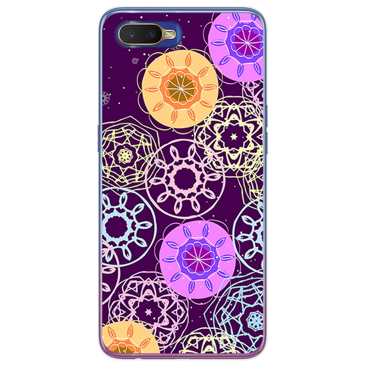 Funda Gel Tpu para Oppo RX17 Neo diseño Radial Dibujos