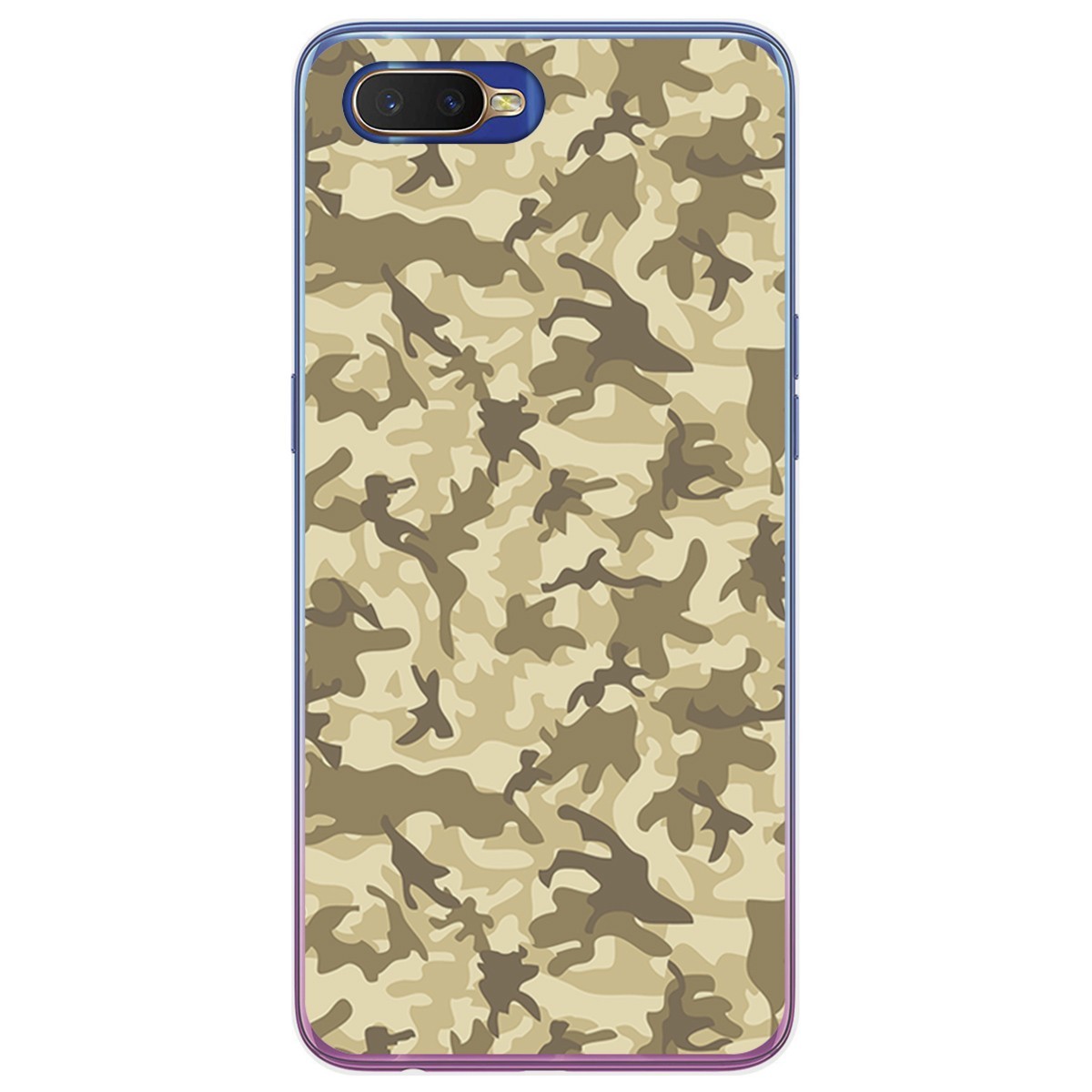 Funda Gel Tpu para Oppo RX17 Neo diseño Sand Camuflaje Dibujos