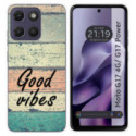 Funda Silicona para Motorola Moto g17 / g17 Power 4G diseño Madera 01 Dibujos