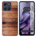 Funda Silicona para Motorola Moto g17 / g17 Power 4G diseño Madera 02 Dibujos