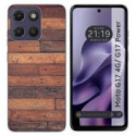 Funda Silicona para Motorola Moto g17 / g17 Power 4G diseño Madera 03 Dibujos