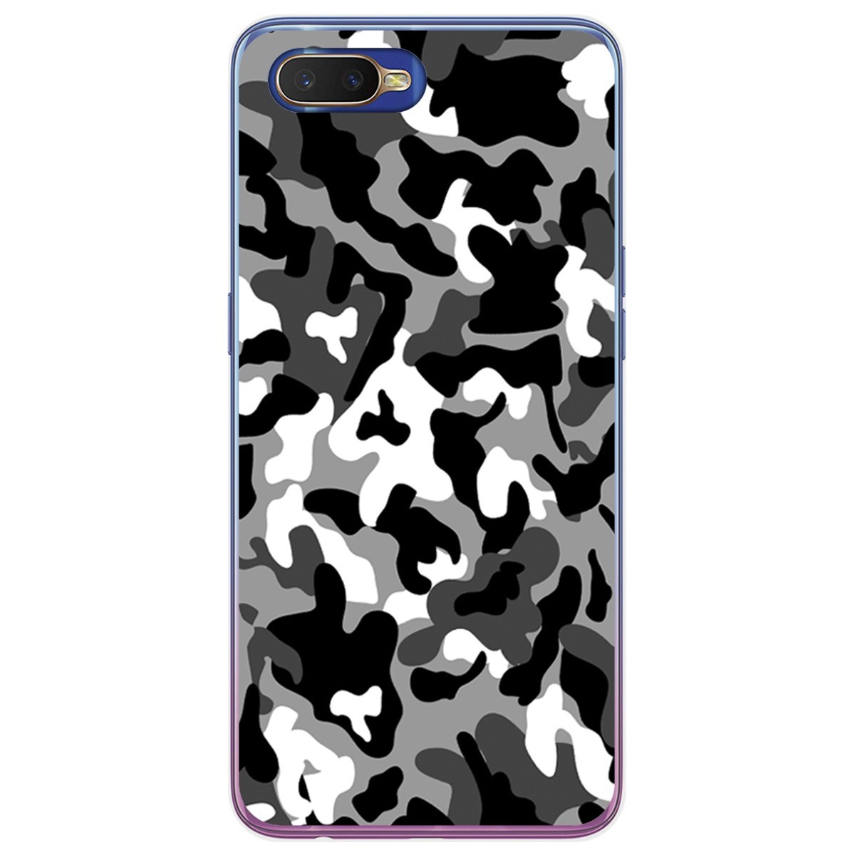 Funda Gel Tpu para Oppo RX17 Neo diseño Snow Camuflaje Dibujos