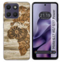 Funda Silicona para Motorola Moto g17 / g17 Power 4G diseño Madera 07 Dibujos
