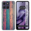 Funda Silicona para Motorola Moto g17 / g17 Power 4G diseño Madera 10 Dibujos