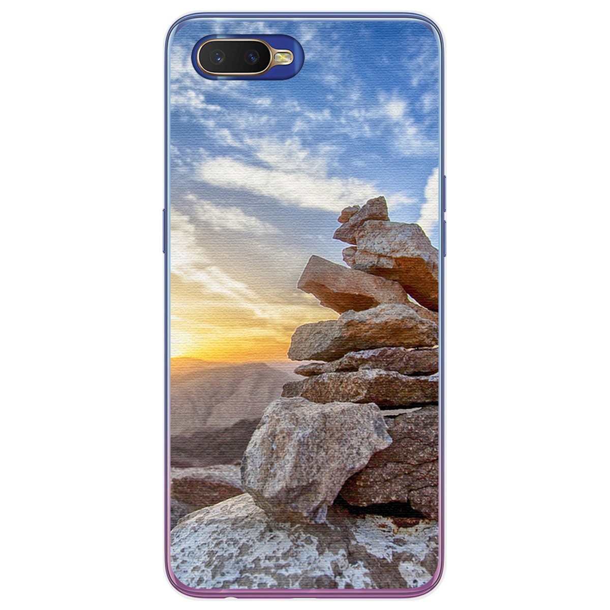 Funda Gel Tpu para Oppo RX17 Neo diseño Sunset Dibujos