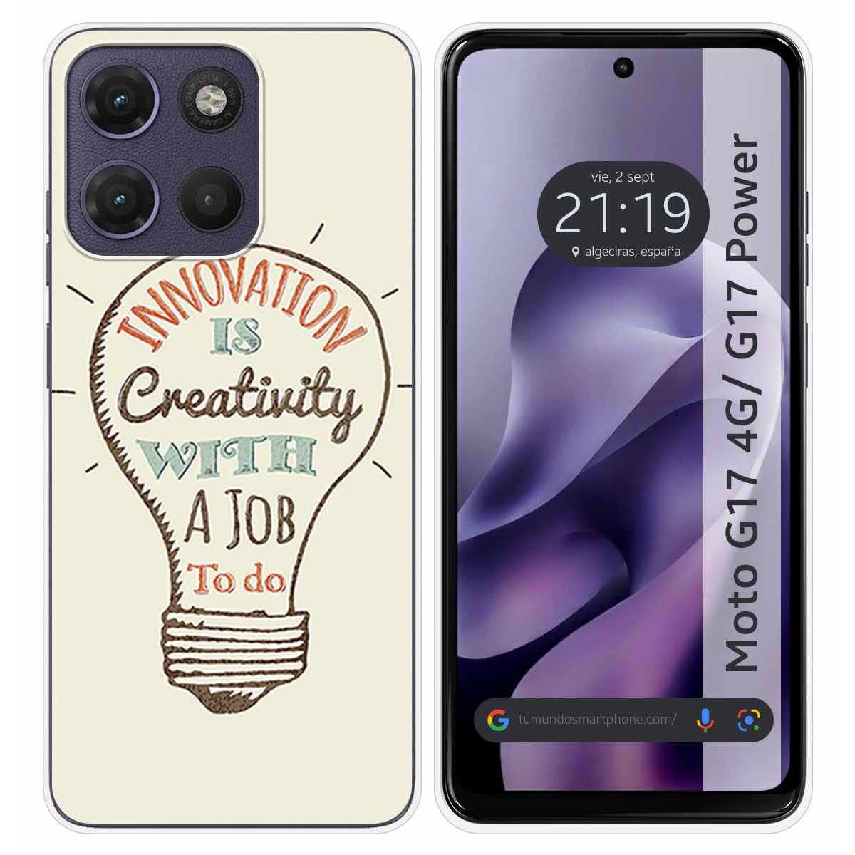 Funda Silicona para Motorola Moto g17 / g17...
