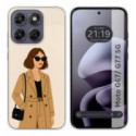 Funda Silicona para Motorola Moto g67 / g77 5G diseño Mujer 01 Dibujos