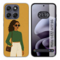 Funda Silicona para Motorola Moto g67 / g77 5G diseño Mujer 02 Dibujos