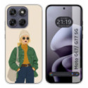 Funda Silicona para Motorola Moto g67 / g77 5G diseño Mujer 03 Dibujos