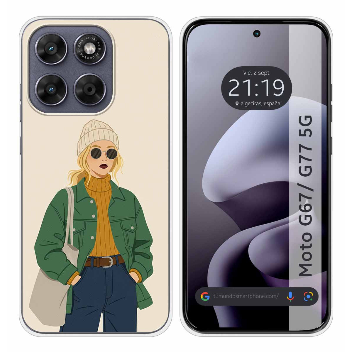 Funda Silicona para Motorola Moto g67 / g77 5G...
