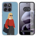 Funda Silicona para Motorola Moto g67 / g77 5G diseño Mujer 04 Dibujos