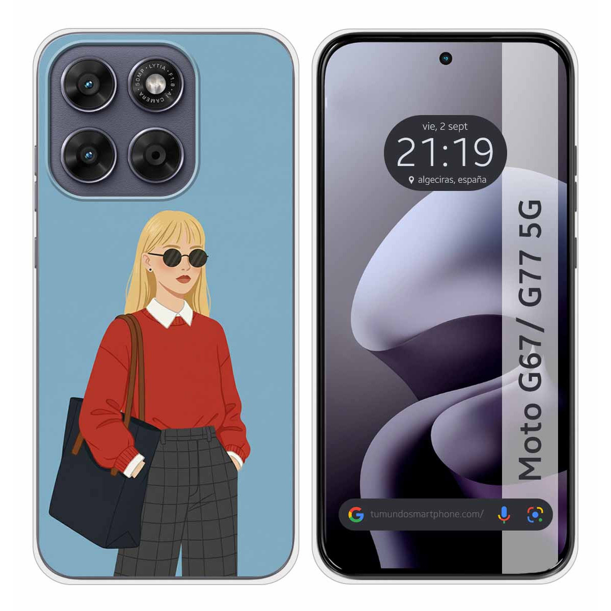 Funda Silicona para Motorola Moto g67 / g77 5G...