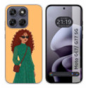 Funda Silicona para Motorola Moto g67 / g77 5G diseño Mujer 06 Dibujos