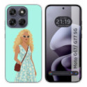 Funda Silicona para Motorola Moto g67 / g77 5G diseño Mujer 07 Dibujos