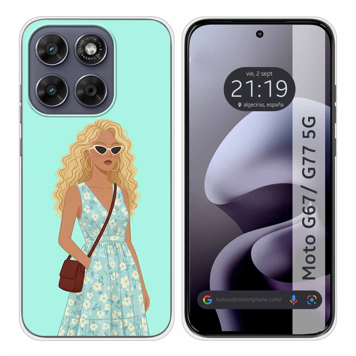 Funda Silicona para Motorola Moto g67 / g77 5G...