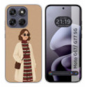Funda Silicona para Motorola Moto g67 / g77 5G diseño Mujer 09 Dibujos