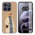 Funda Silicona para Motorola Moto g67 / g77 5G diseño Mujer 10 Dibujos
