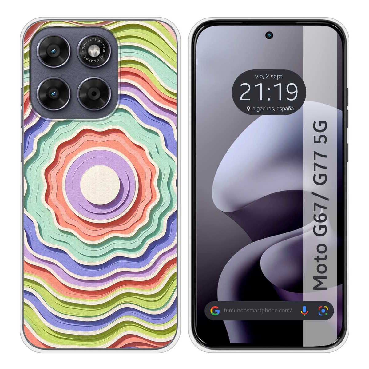 Funda Silicona para Motorola Moto g67 / g77 5G...