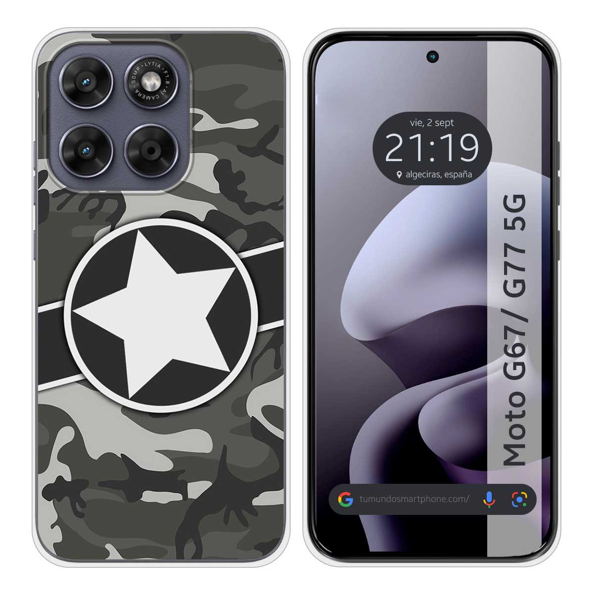 Funda Silicona para Motorola Moto g67 / g77 5G...