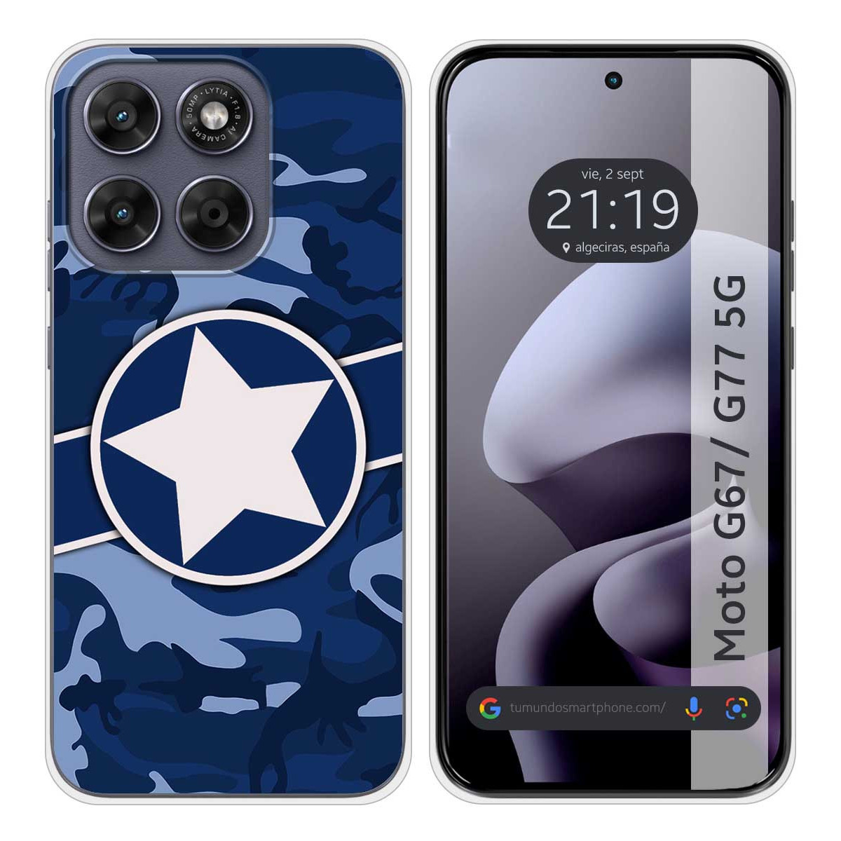 Funda Silicona para Motorola Moto g67 / g77 5G...