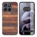Funda Silicona para Motorola Moto g67 / g77 5G diseño Madera 03 Dibujos