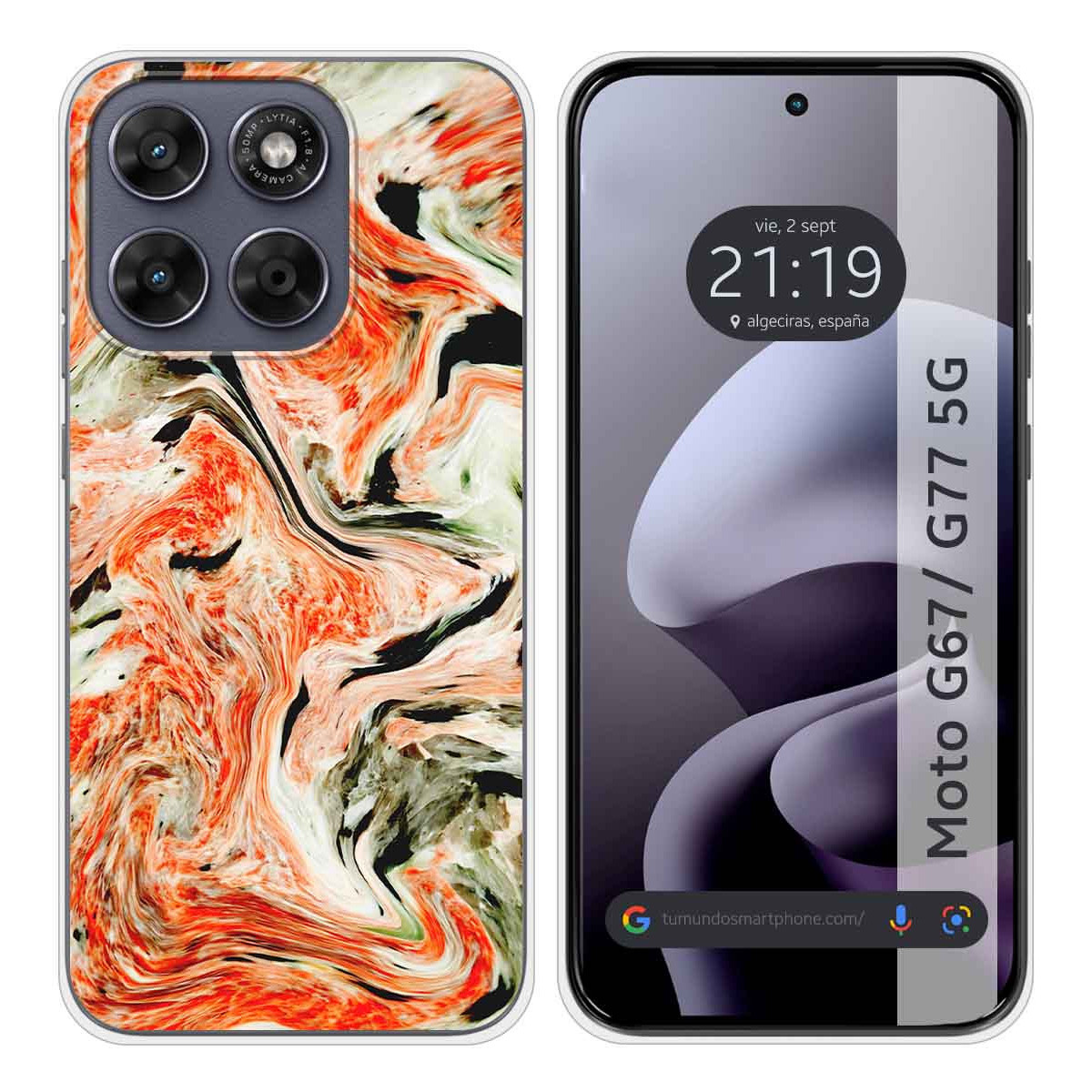 Funda Silicona para Motorola Moto g67 / g77 5G...
