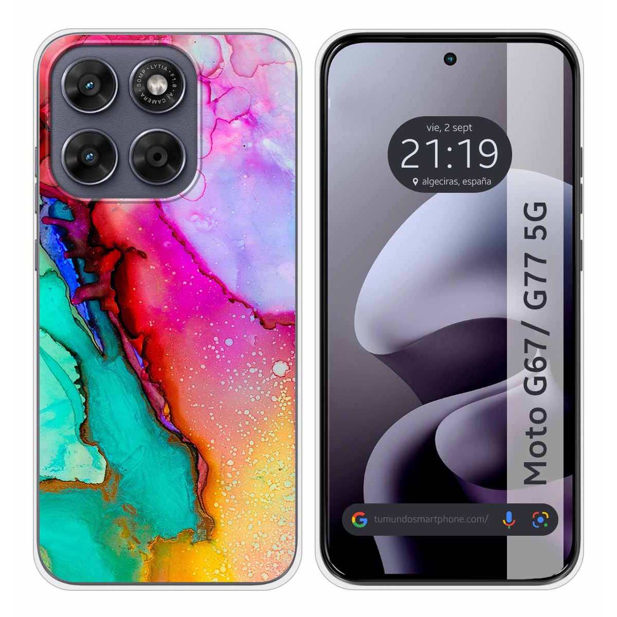 Funda Silicona para Motorola Moto g67 / g77 5G...