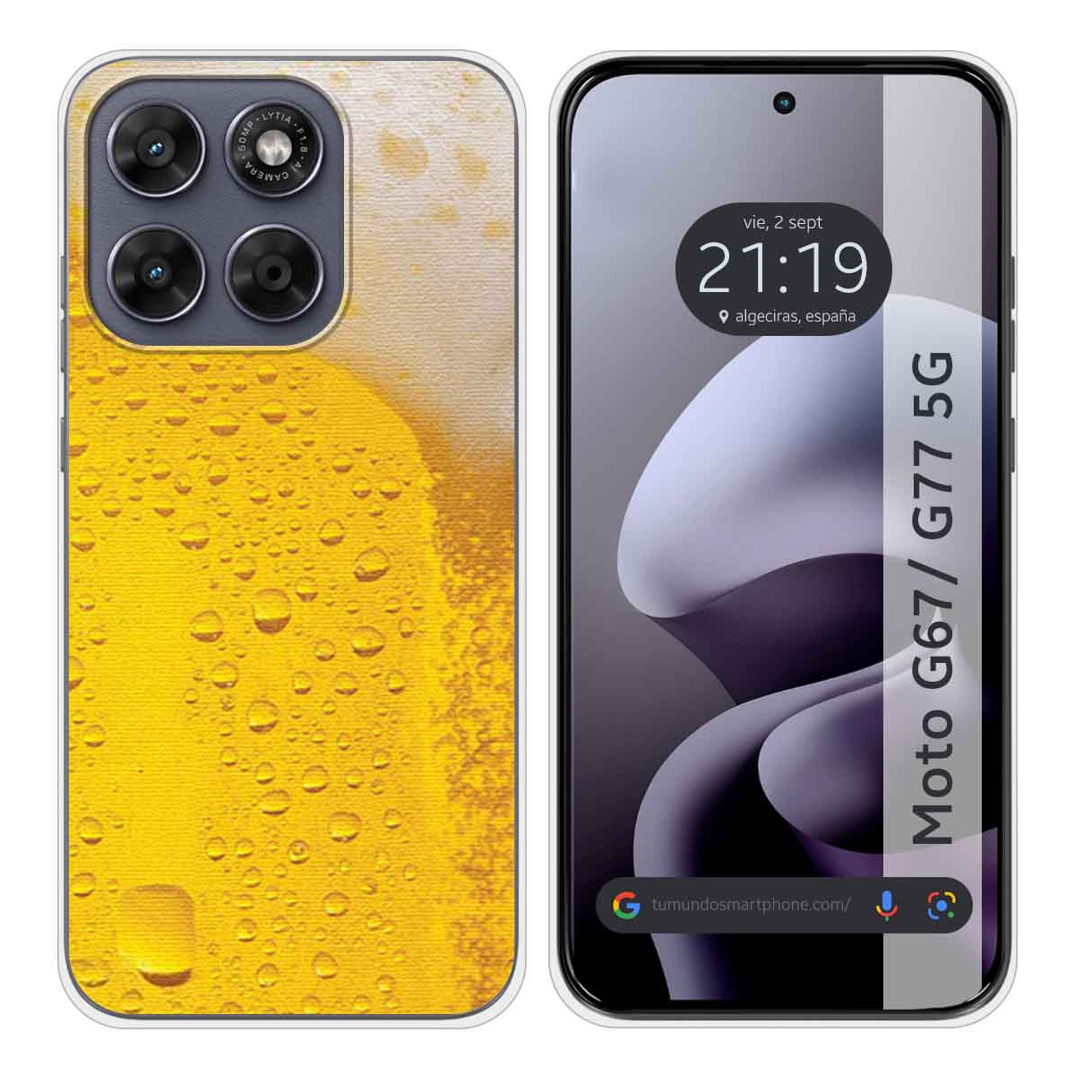 Funda Silicona para Motorola Moto g67 / g77 5G...