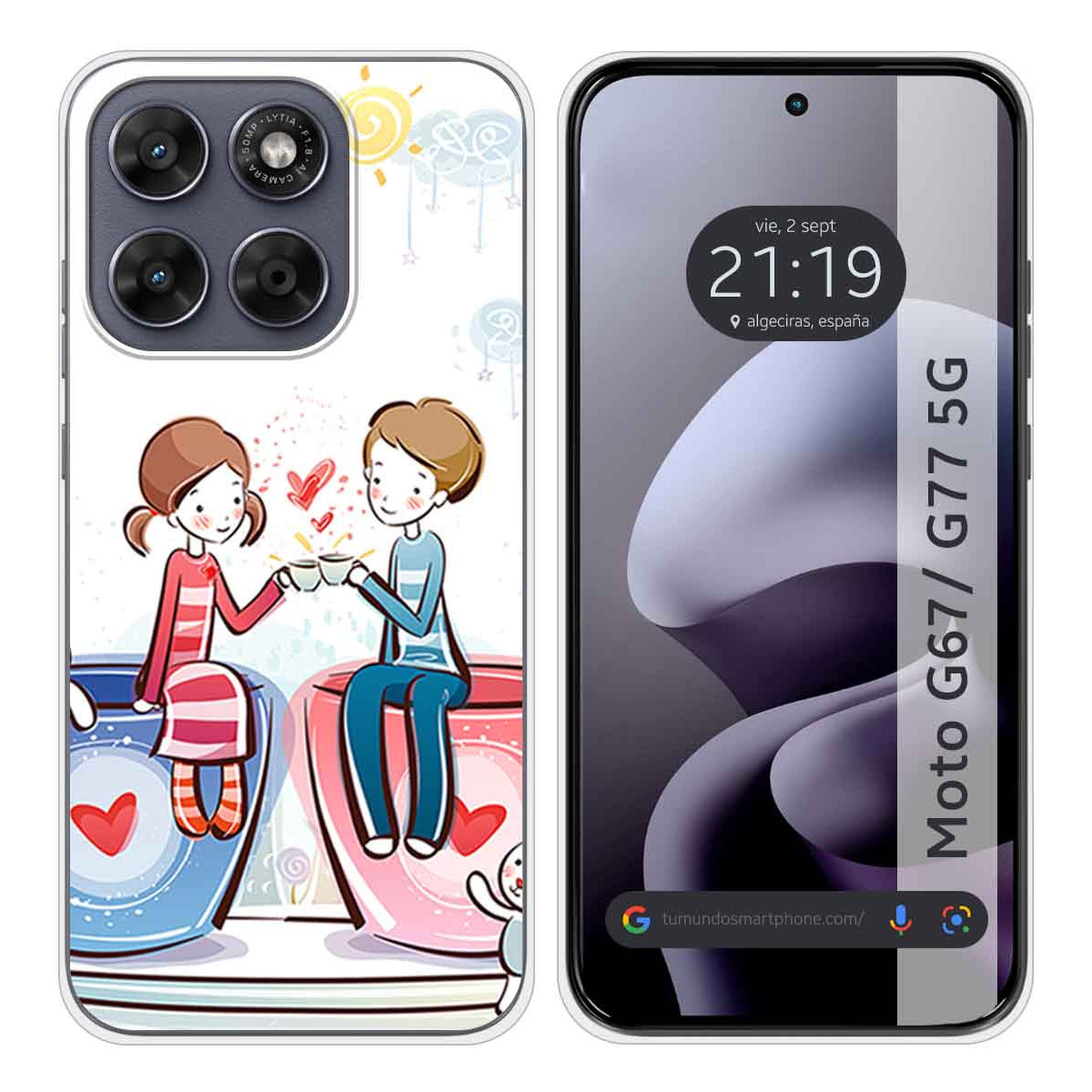 Funda Silicona para Motorola Moto g67 / g77 5G...
