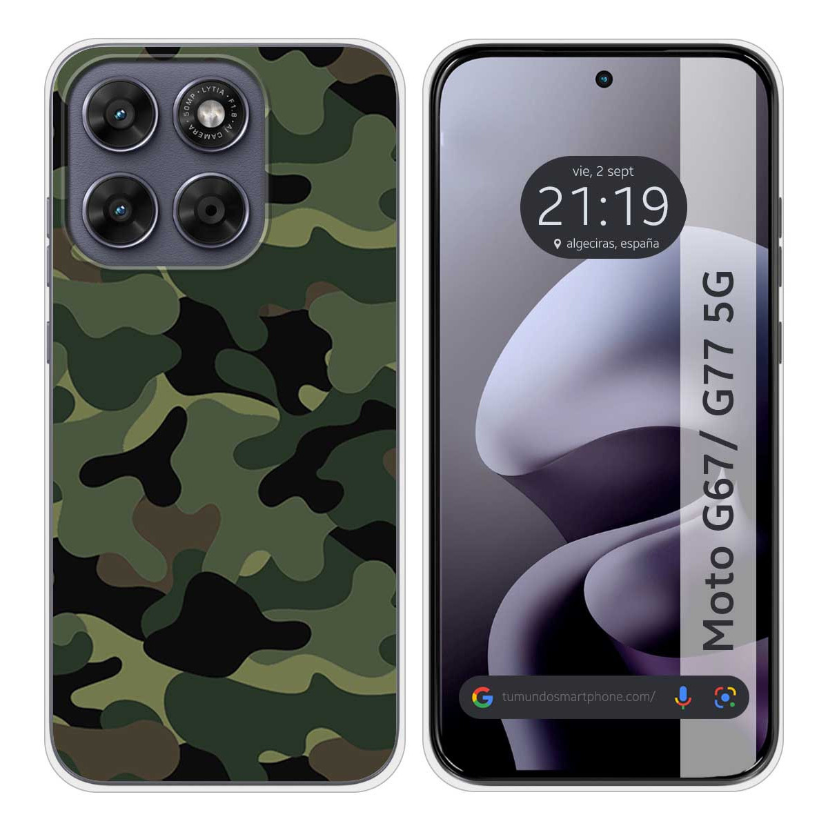 Funda Silicona para Motorola Moto g67 / g77 5G...
