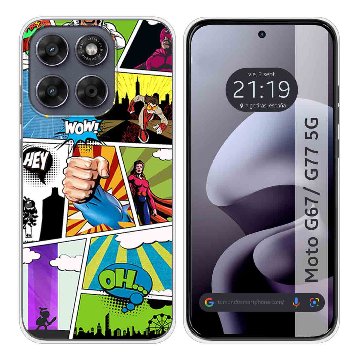 Funda Silicona para Motorola Moto g67 / g77 5G...