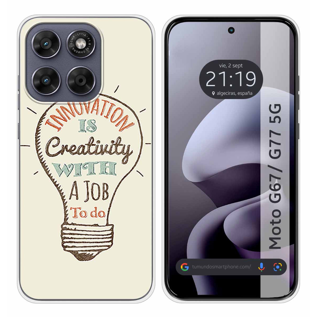 Funda Silicona para Motorola Moto g67 / g77 5G...