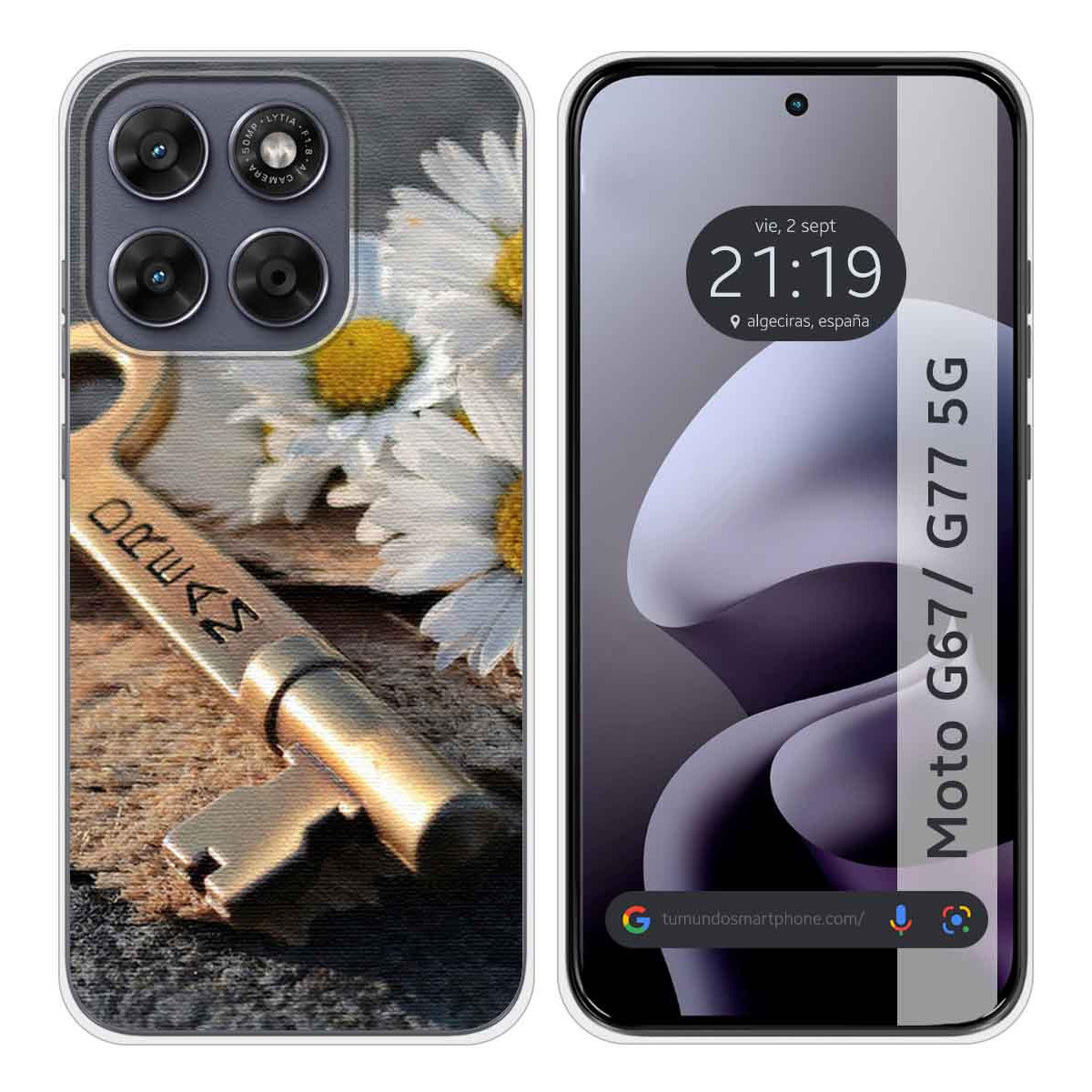 Funda Silicona para Motorola Moto g67 / g77 5G...