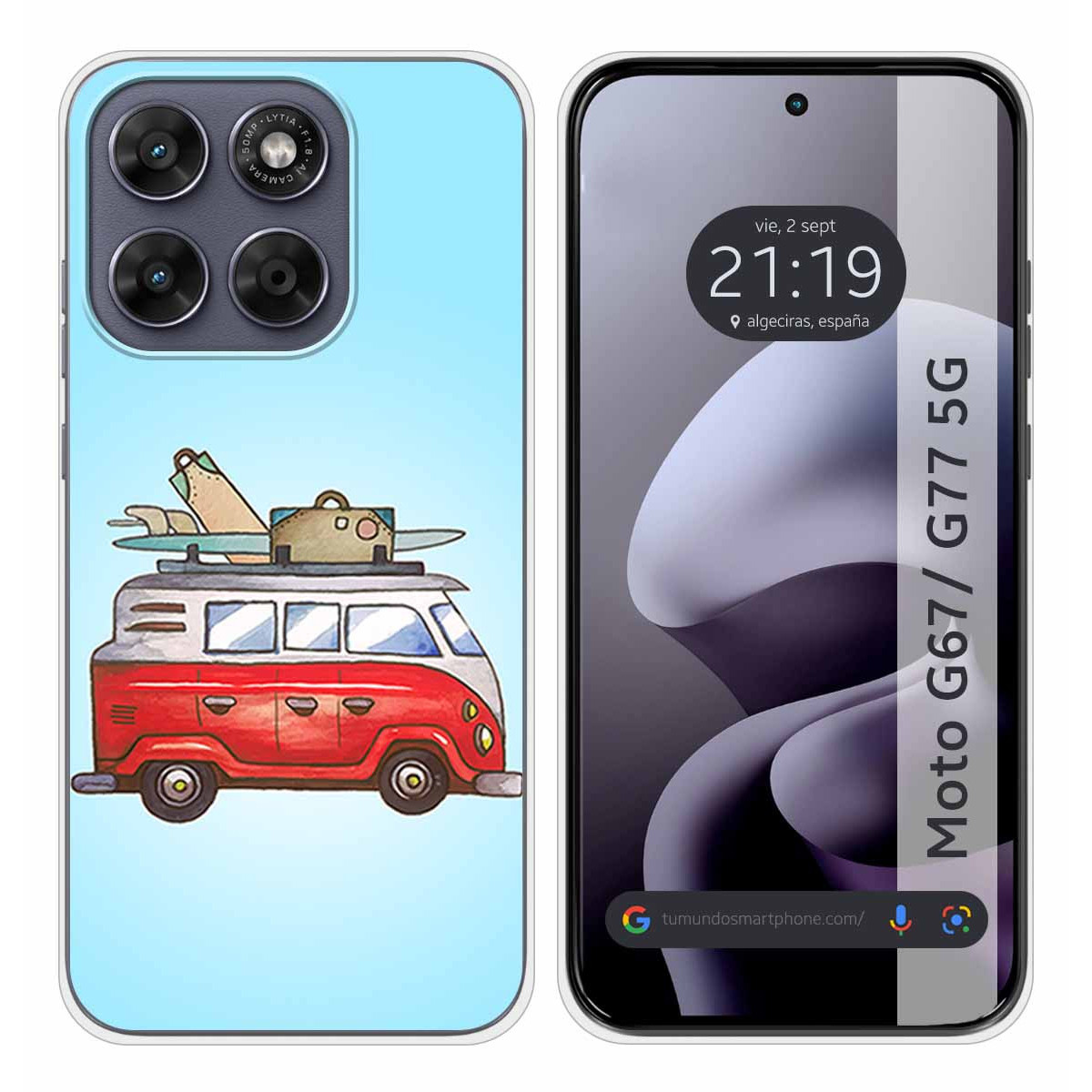 Funda Silicona para Motorola Moto g67 / g77 5G...