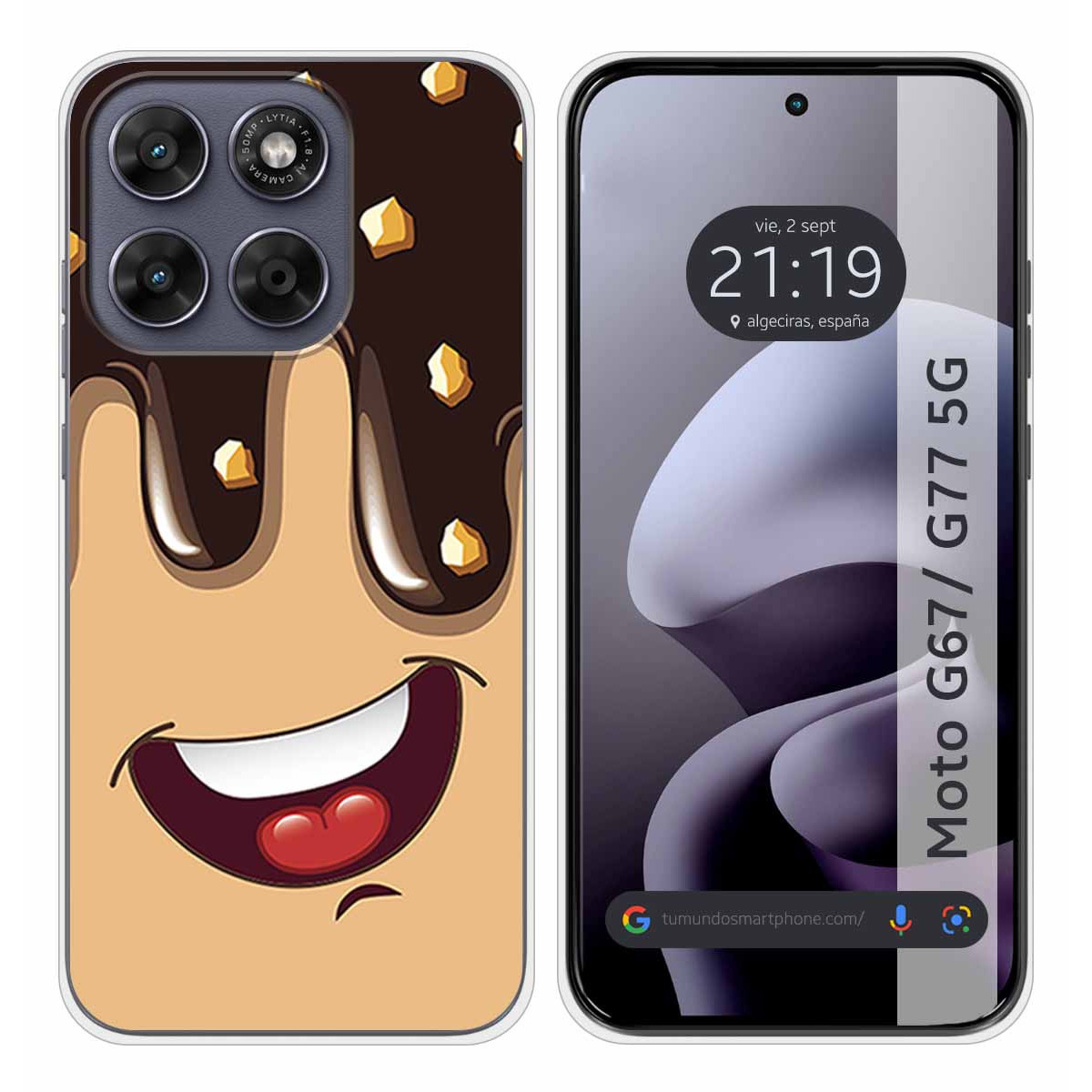 Funda Silicona para Motorola Moto g67 / g77 5G...