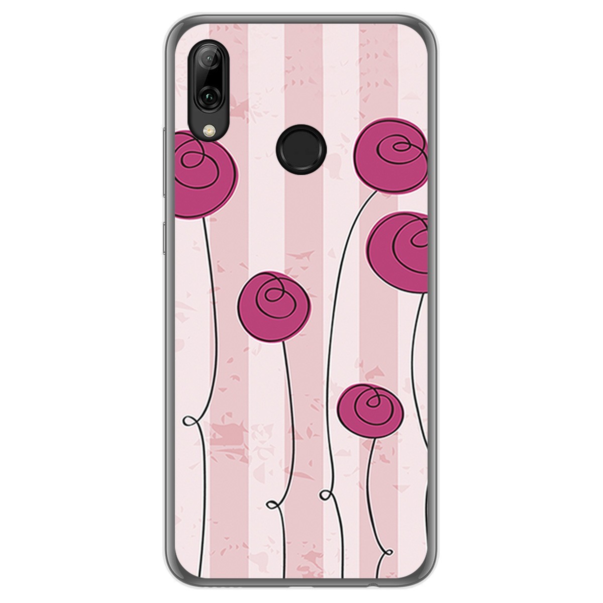 Funda Gel Tpu para Huawei P Smart 2019 / Honor 10 Lite diseño Flores Vintage Dibujos