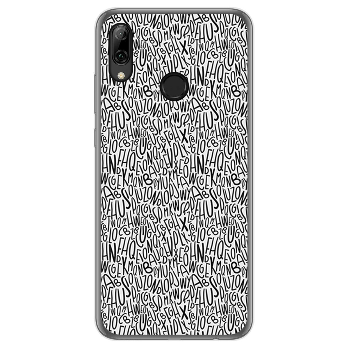 Funda Gel Tpu para Huawei P Smart 2019 / Honor 10 Lite diseño Letras Dibujos