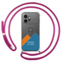 Personaliza tu Funda Colgante Transparente para Huawei Honor 600 5G con Cordon Rosa Fucsia Dibujo Personalizada