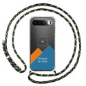 Personaliza tu Funda Colgante Transparente para Realme 16 5G con Cordon Verde / Dorado Dibujo Personalizada