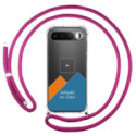 Personaliza tu Funda Colgante Transparente para Realme 16 5G con Cordon Rosa Fucsia Dibujo Personalizada