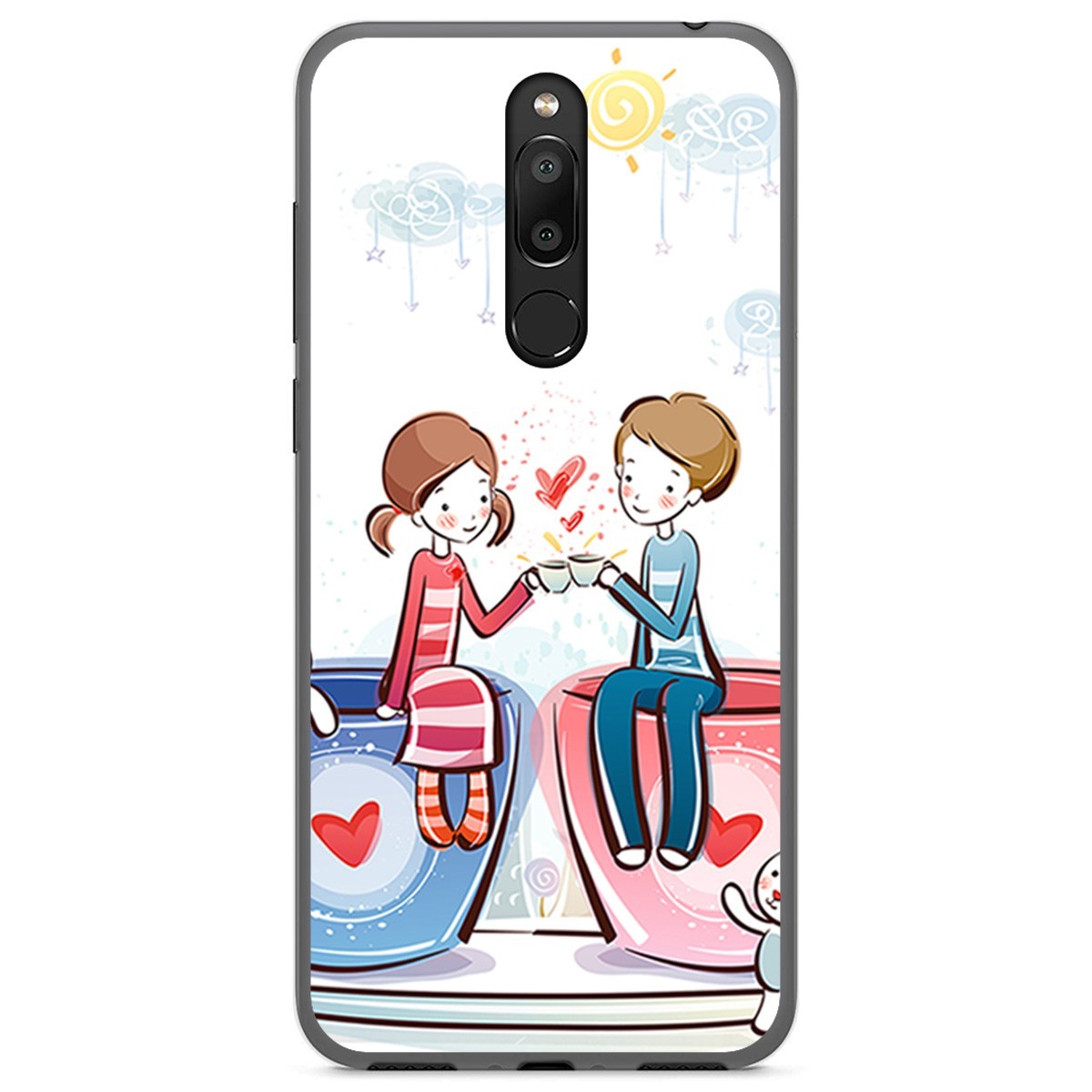 Funda Gel Tpu para Meizu M6T diseño Café Dibujos