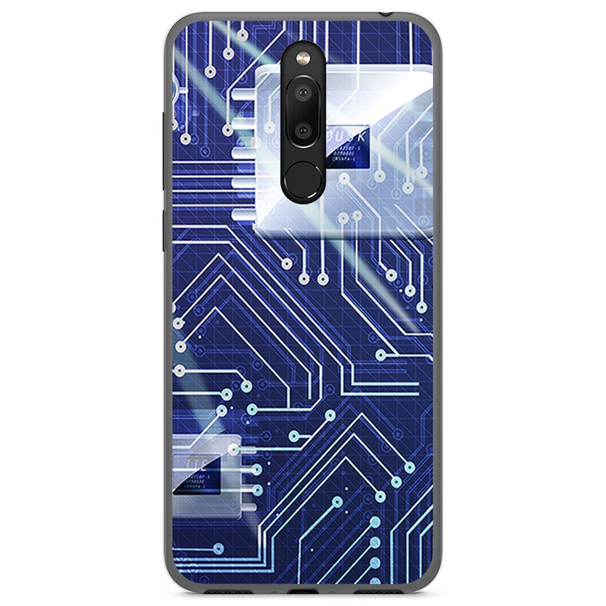 Funda Gel Tpu para Meizu M6T diseño Circuito Dibujos